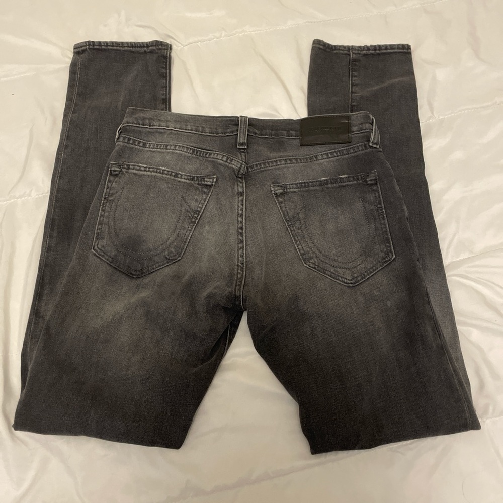 Dark wash True Religion Ripped Geno Jeans